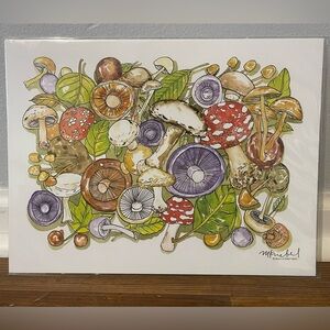 Mushroom art print | wall decor